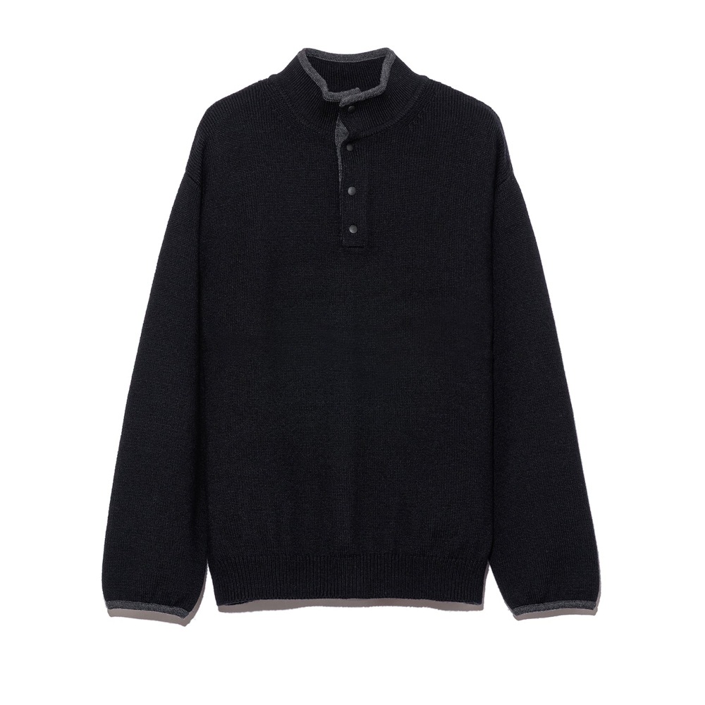 UNUSED アンユーズド 25AW US2517 5G Wool pullover knit (BLACK