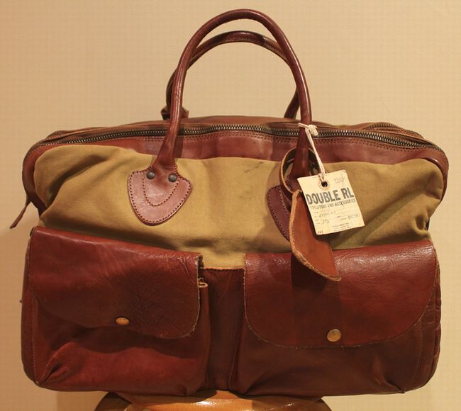 RRL / ダブルアールエル ヴィンテージ加工 カーゴバッグ イタリア製
