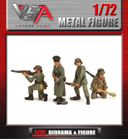 1/72 ドイツ軍フィギュアセット（VsArmy 1/72 Metal Figure: German