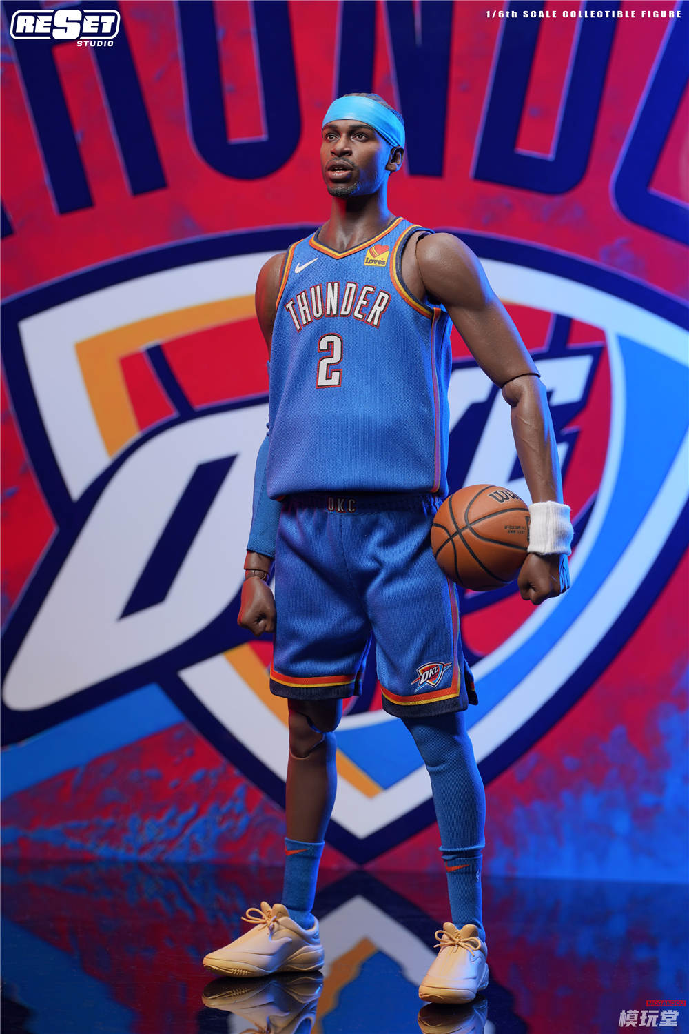 予約 Reset Studio 1/6 NBAシリーズ オクラホマシティ・サンダー 優勝