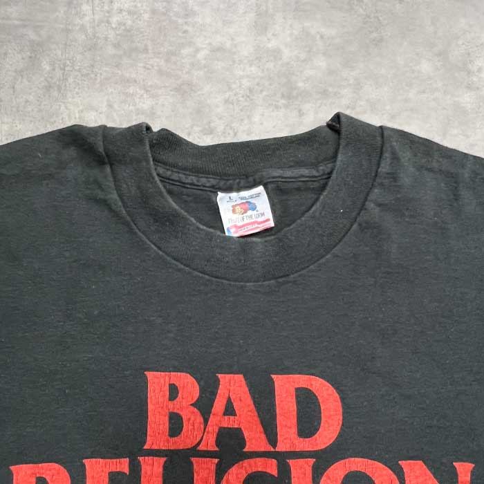 90'S BAD RELIGION RECIPE FOR HATE TOUR T-SHIRTS BLACK/L Made in