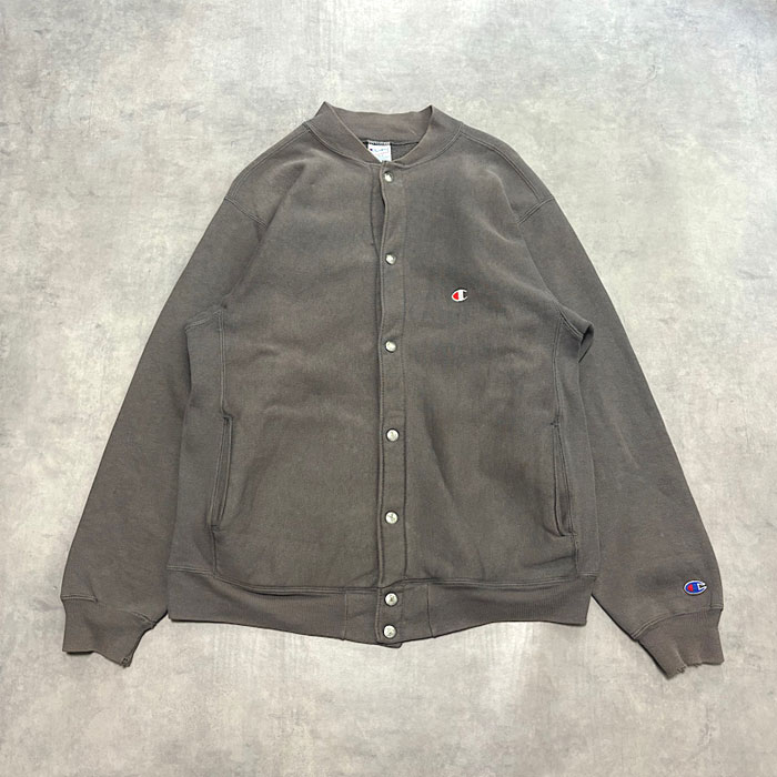 90's Champion Reverse Weave Snap Botton Made in USA L/GRAY 90年代