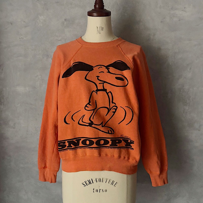 60'S SPRUCE PEANUTS SNOOPY Vintage Sweat Shirts Made in USA L