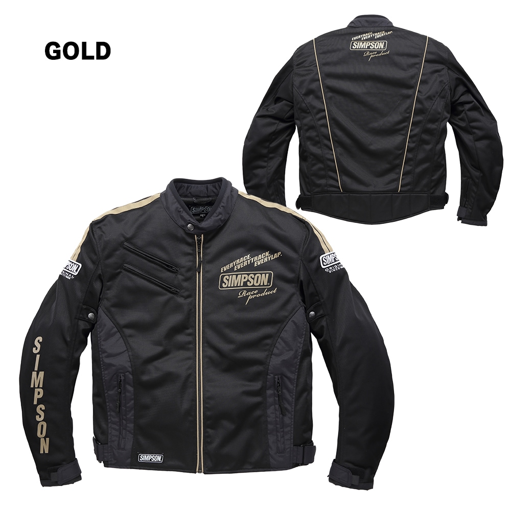 SIMPSON NSM-2204 ライダース メッシュジャケット 春夏モデル