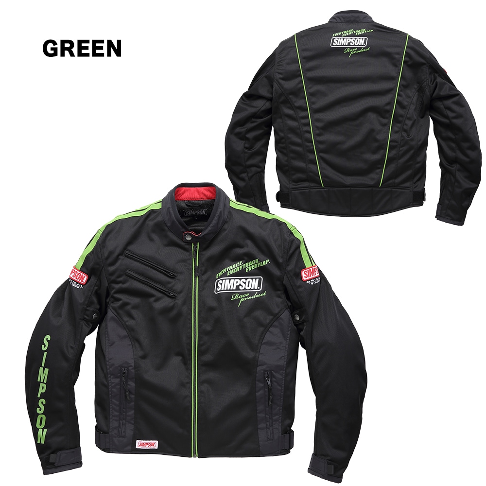 SIMPSON NSM-2204 ライダース メッシュジャケット 春夏モデル