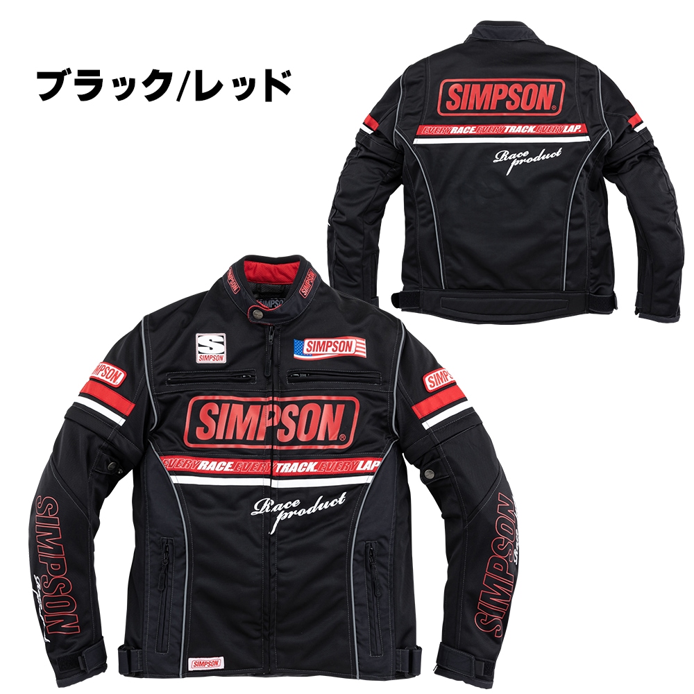 SIMPSON NSM-C02L 【レディース】ライダース メッシュジャケット 春夏