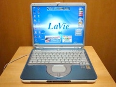 NEC LaVie LL550/5D 14型ノートPC Win XP Home CPU1.4GHz 256MB 40GB