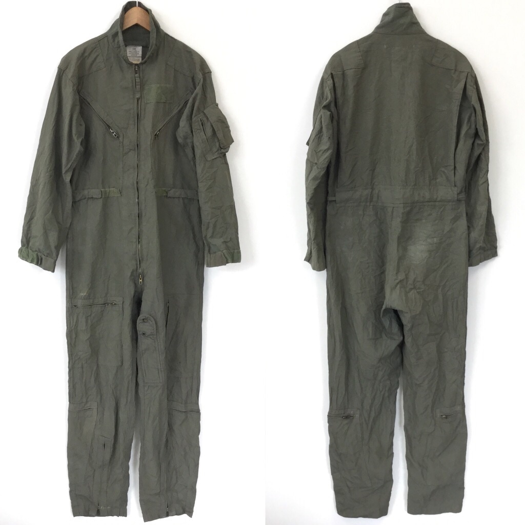 アメリカ軍 CWU 27/P フライヤーズ カバーオール 40R/オリーブ つなぎ
