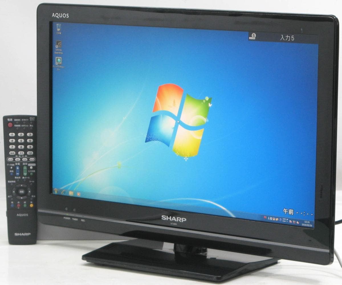 QT-77/SHARP AQUOS LC-22K5 22インチワイド液晶テレビ□#1 【中古 液晶
