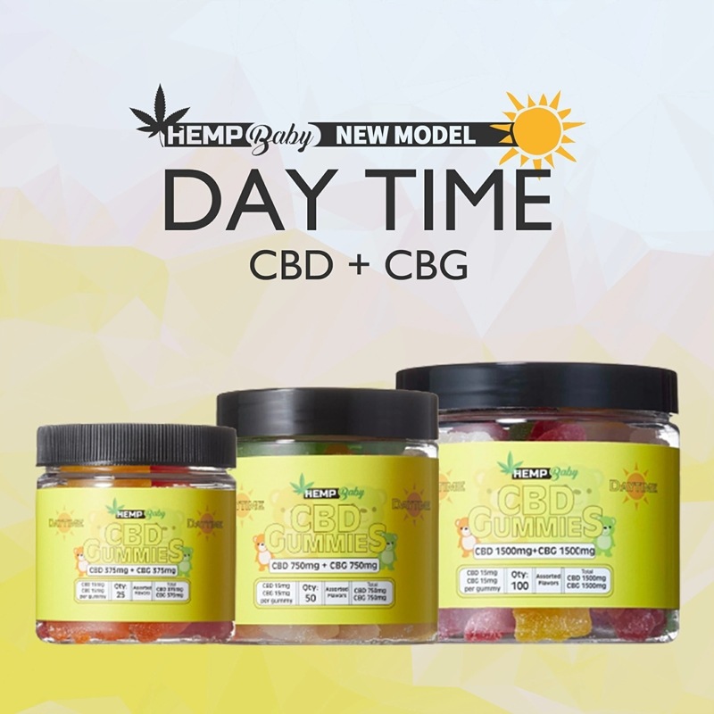 Hemp BABY CBDグミ 1粒CBD15mg + CBG15mg/合計CBD1500mg + CBG1500mg
