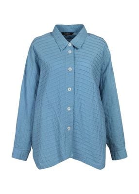 縦横ラインピンタック七分袖シャツ | ITEM | YACCOMARICARD CORE