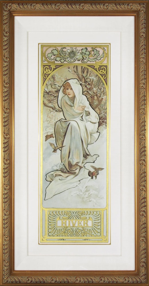 アルフォンス・ミュシャ 「四季」 四点組（個別額装） | | アトリエ