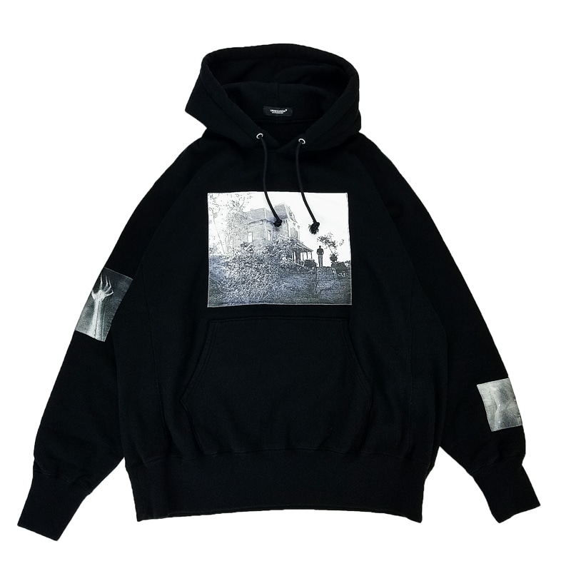 UNDERCOVER アンダーカバー 脇フライスHOODIE PSYCHOJQパッチ ブラック