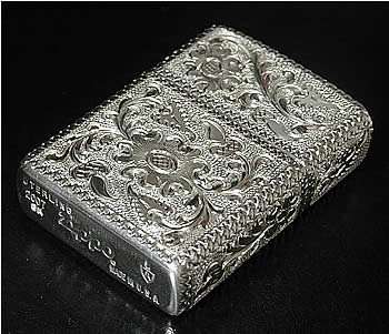 ZIPPO スターリングシルバー（純銀） シルバーキング アーマー 26SLV