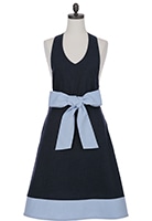 Mサイズ】ブラック＆エレガントベージュローブエプロン ARB01