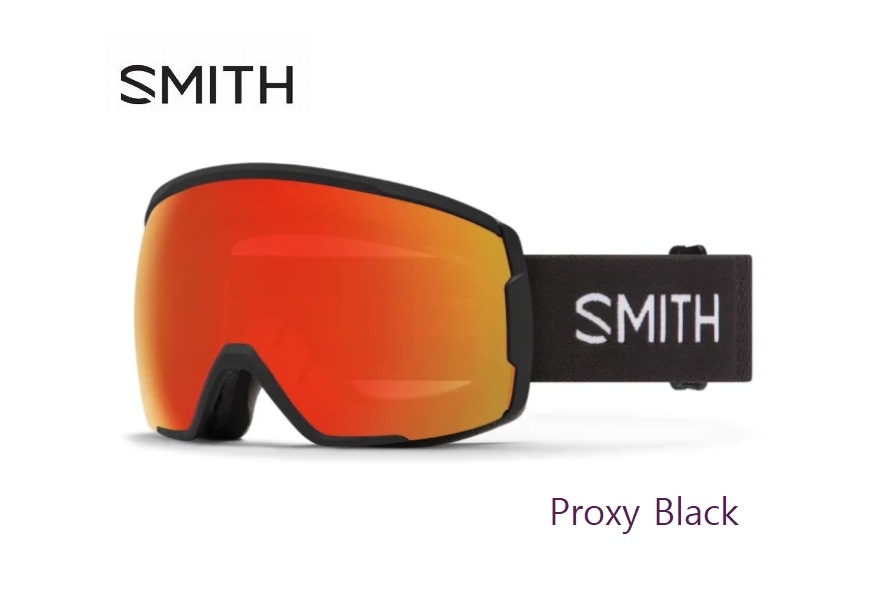 スミス SMITH Proxy Black CP Photochromic Red Mirror スキー スノボ
