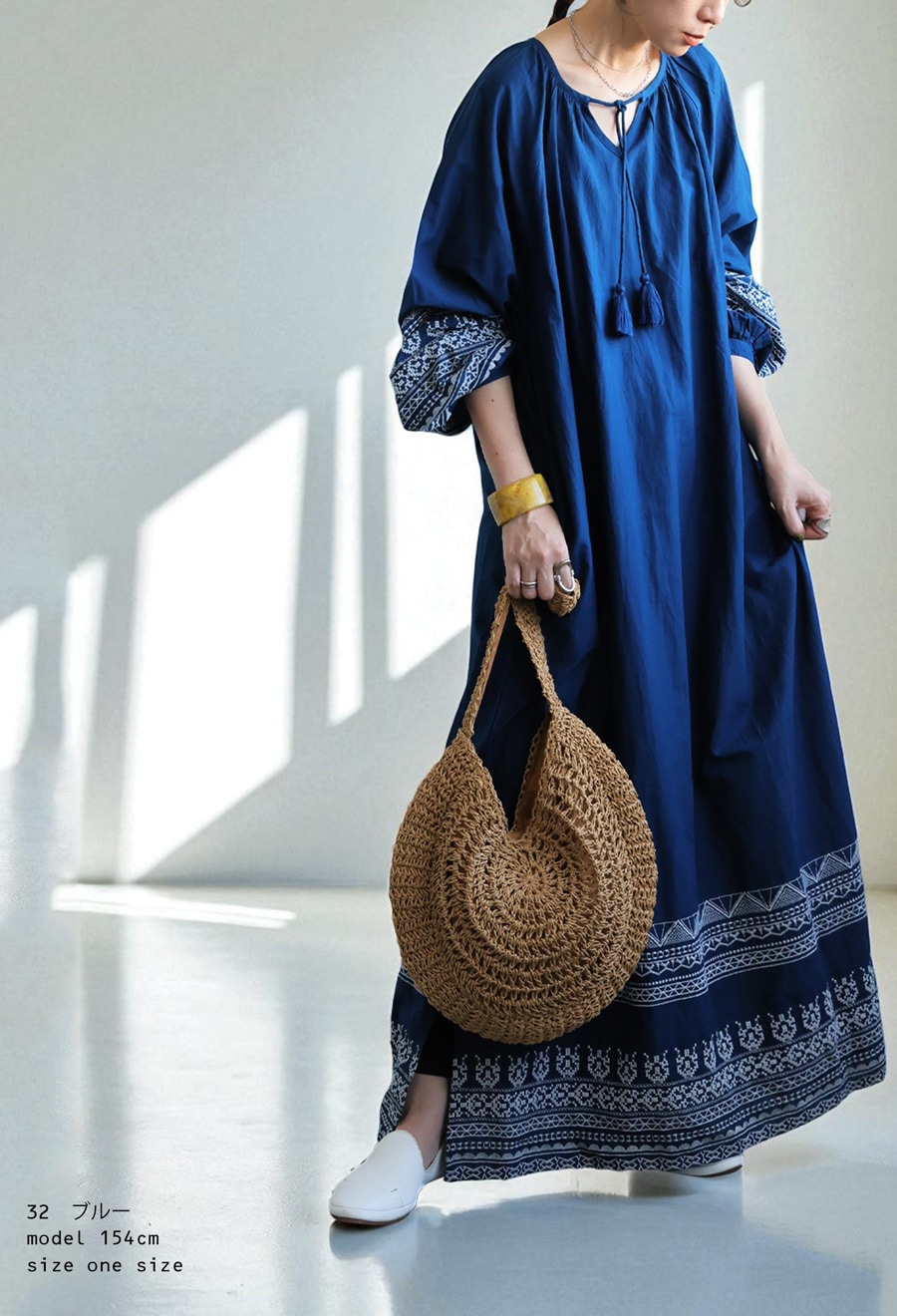 刺繍ワンピース レディース ワンピース インド綿 送料無料・メール便