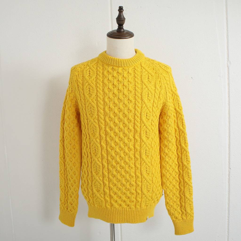 PEREGRINE ペレグリン ケーブルニット ウール クルーネック イギリス製