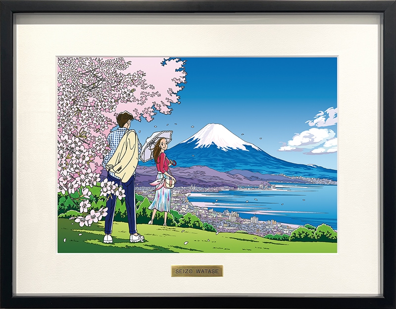 ポスター「富士に恋して」 | 版画・アートポスター | APPLE FARM
