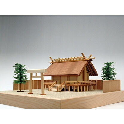 送料無料】ウッディジョー 木製建築模型 1/150 神明造り 神社 | アート