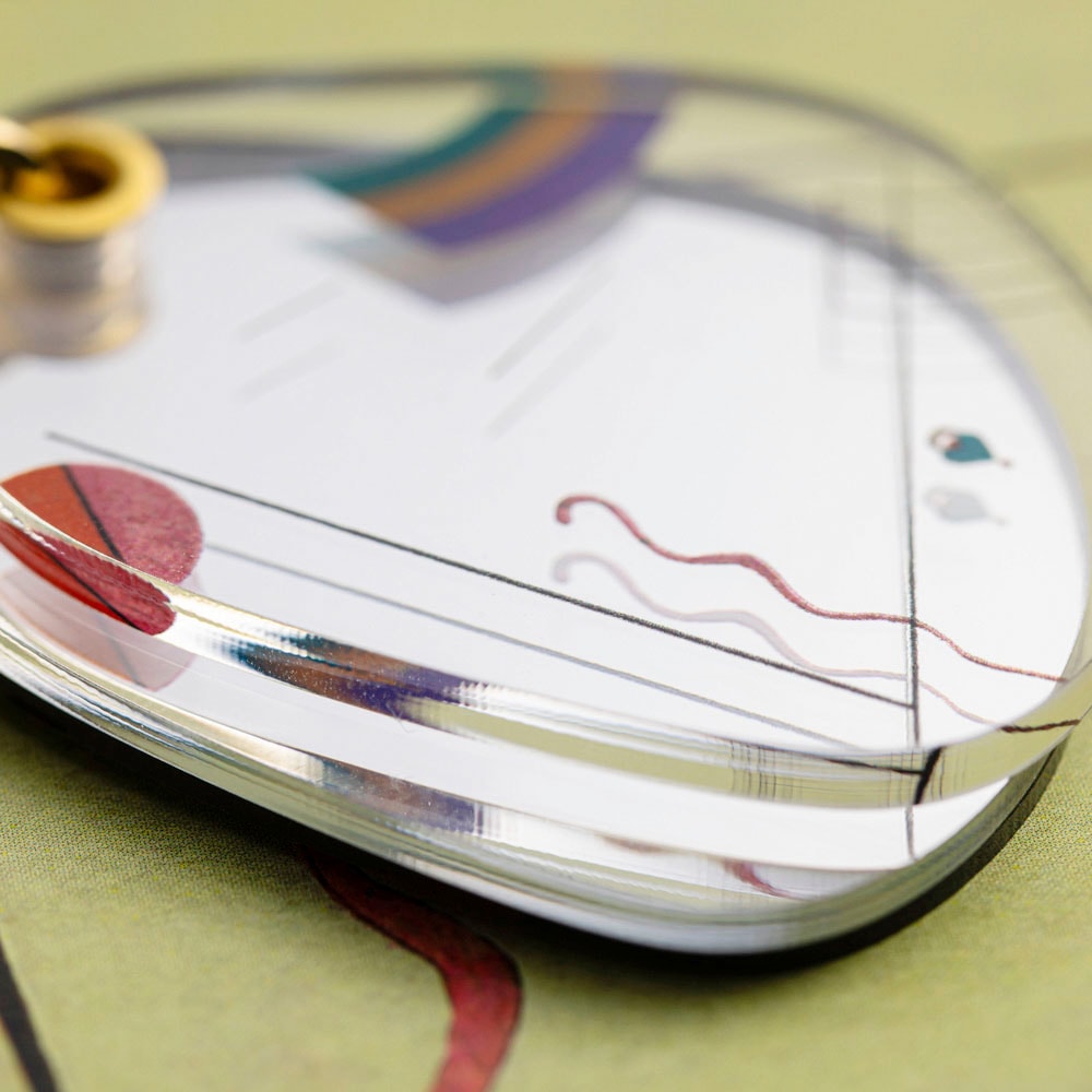 スライドミラー/ヴァシリー・カンディンスキー 《二本の線