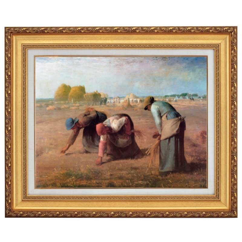 落穂拾い』 ミレー 10号 立体複製名画 レプリカ 額装付 【ポイント5