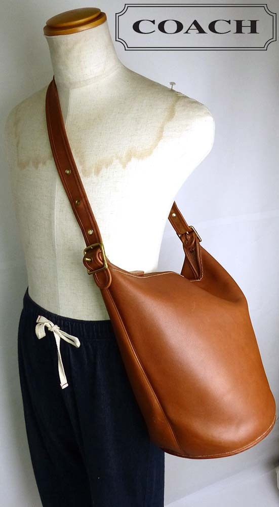 1980s USA製 OLD COACH / オールド コーチ バケツ型ショルダーバッグ