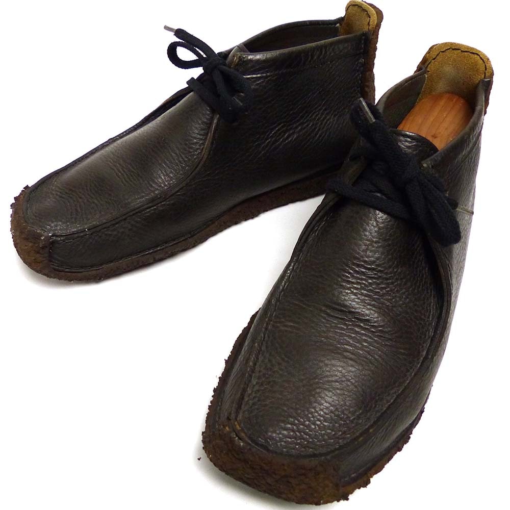 アイルランド製 Clarks / クラークス レザー ワラビー /ブーツ 8(26cm