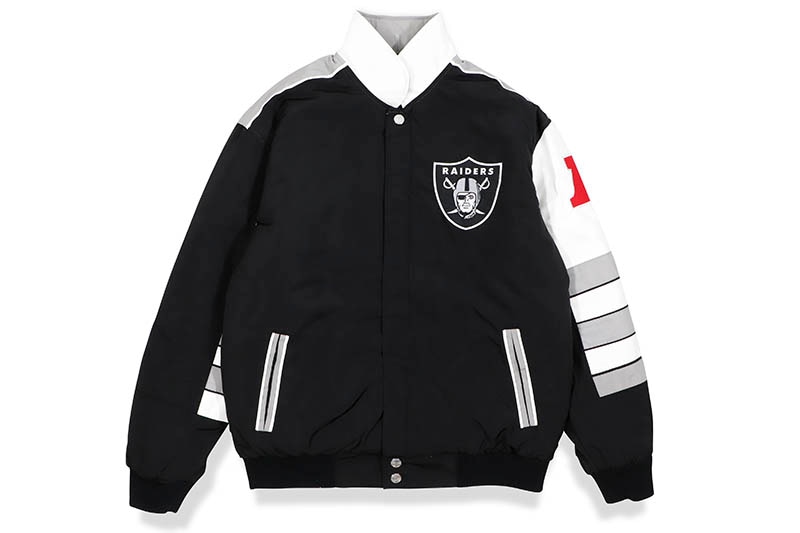 JH Design LAS VEGAS RAIDERS REVERSIVLE CLASSIC JACKET (RAIN53CLS1