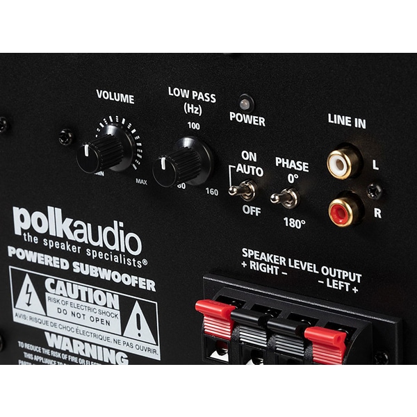 即納！】Polk Audio PSW10（ブラックアッシュ・1台） サブウーファー