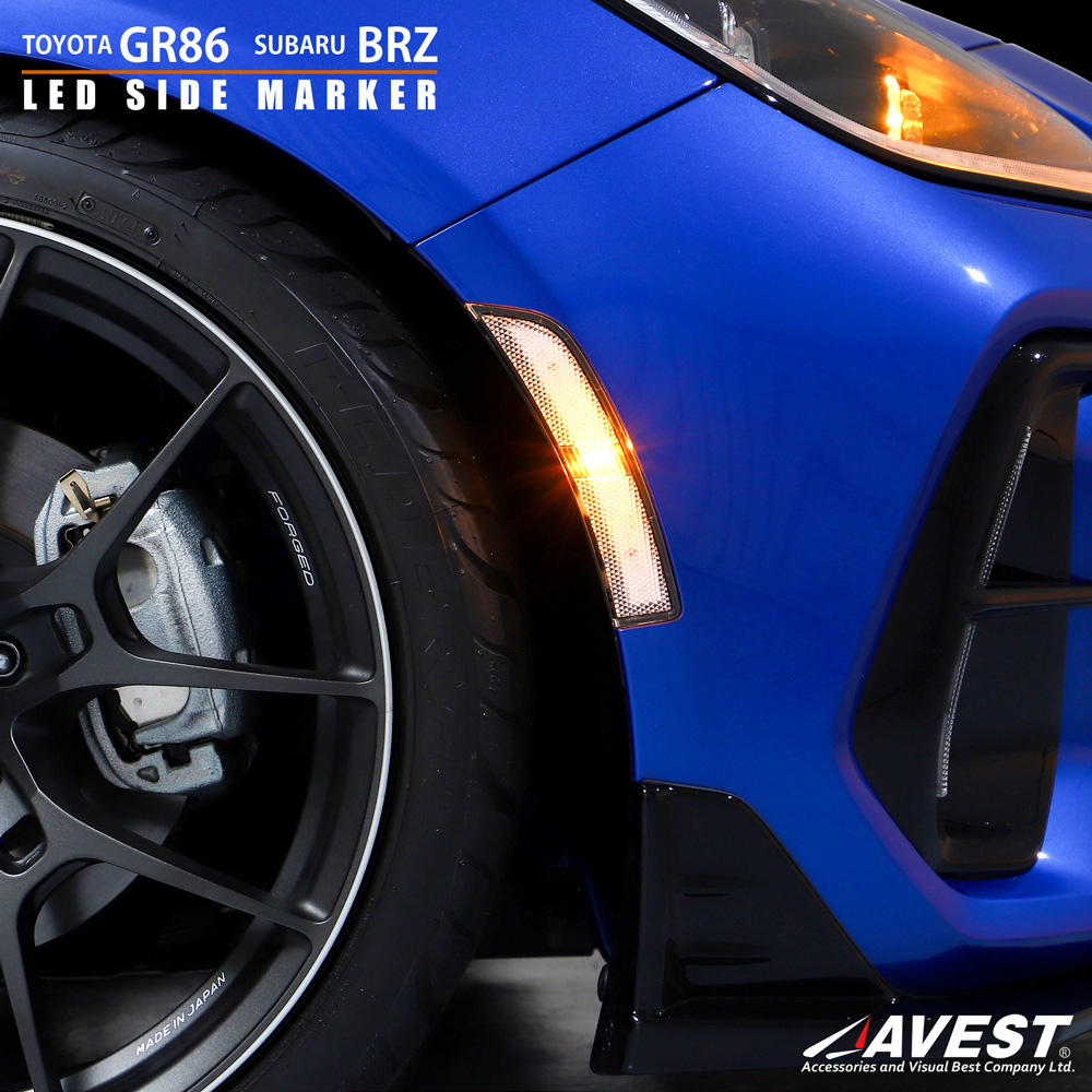 TOYOTA GR86 ZN8 SUBARU BRZ ZD8 フルLED サイドマーカー / 86