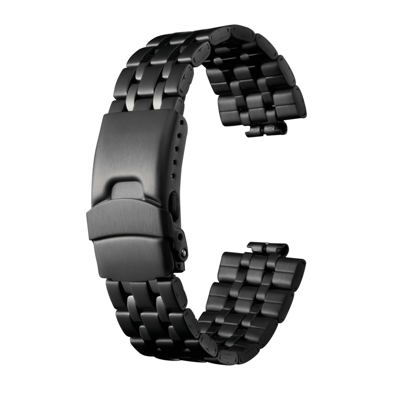 時計バンド ステンレススチール ブラック BSBE1126B | 時計バンド