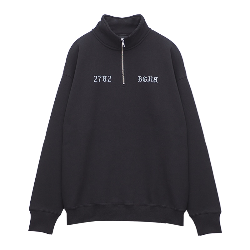 HALF ZIP SWEAT 【BLK】 | BAGARCH