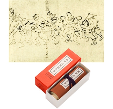 縮小絵巻物〈国宝 鳥獣人物戯画 甲巻〉京都便利堂オンラインショップ