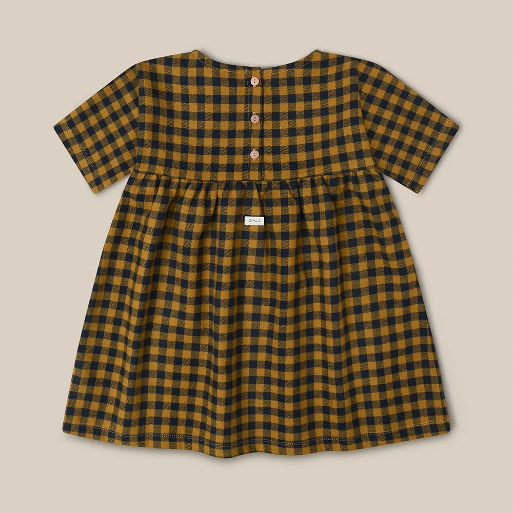 ワンピース キッズ ベビー オーガニックズー ギンガムチェック Organic