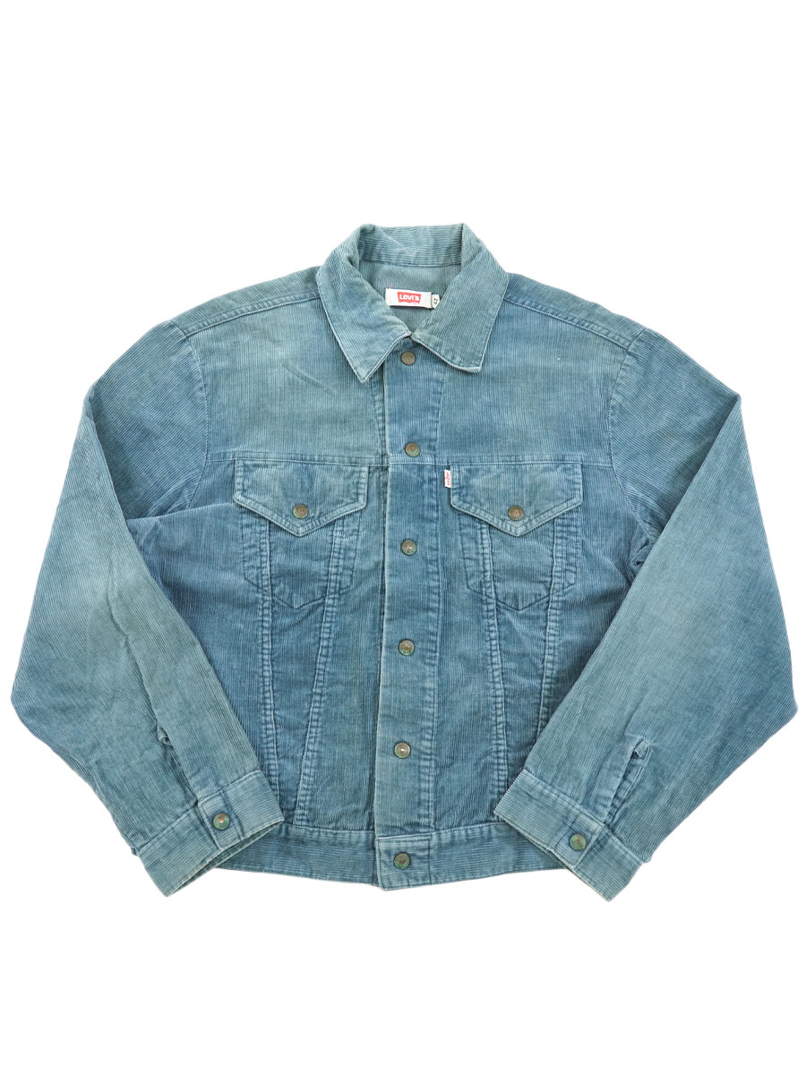70's Levi's 70505 3rd型 コーデュロイジャケット ロイヤルブルー 表記