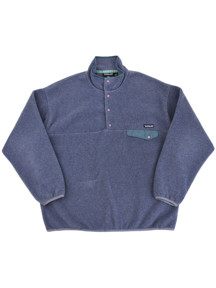 90's パタゴニア シンチラスナップTプルオーバー ペイルペリウィンクル