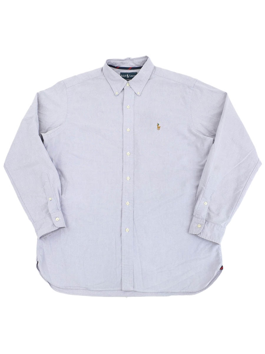 ラルフローレン 100%コットン ポニーマーク刺繍 ボタンダウンシャツ