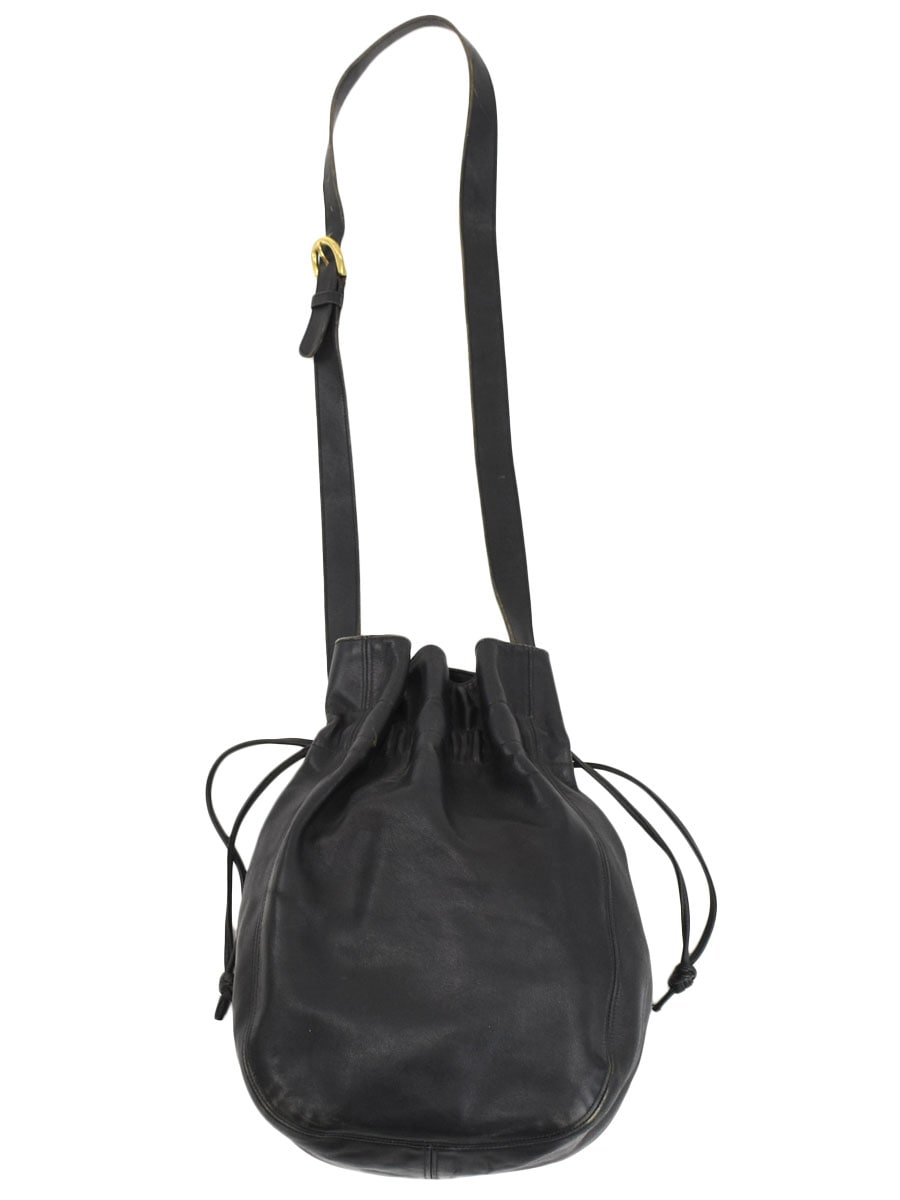 COACH レザー 巾着型 ショルダーバッグ ブラック USA製 | すべての商品
