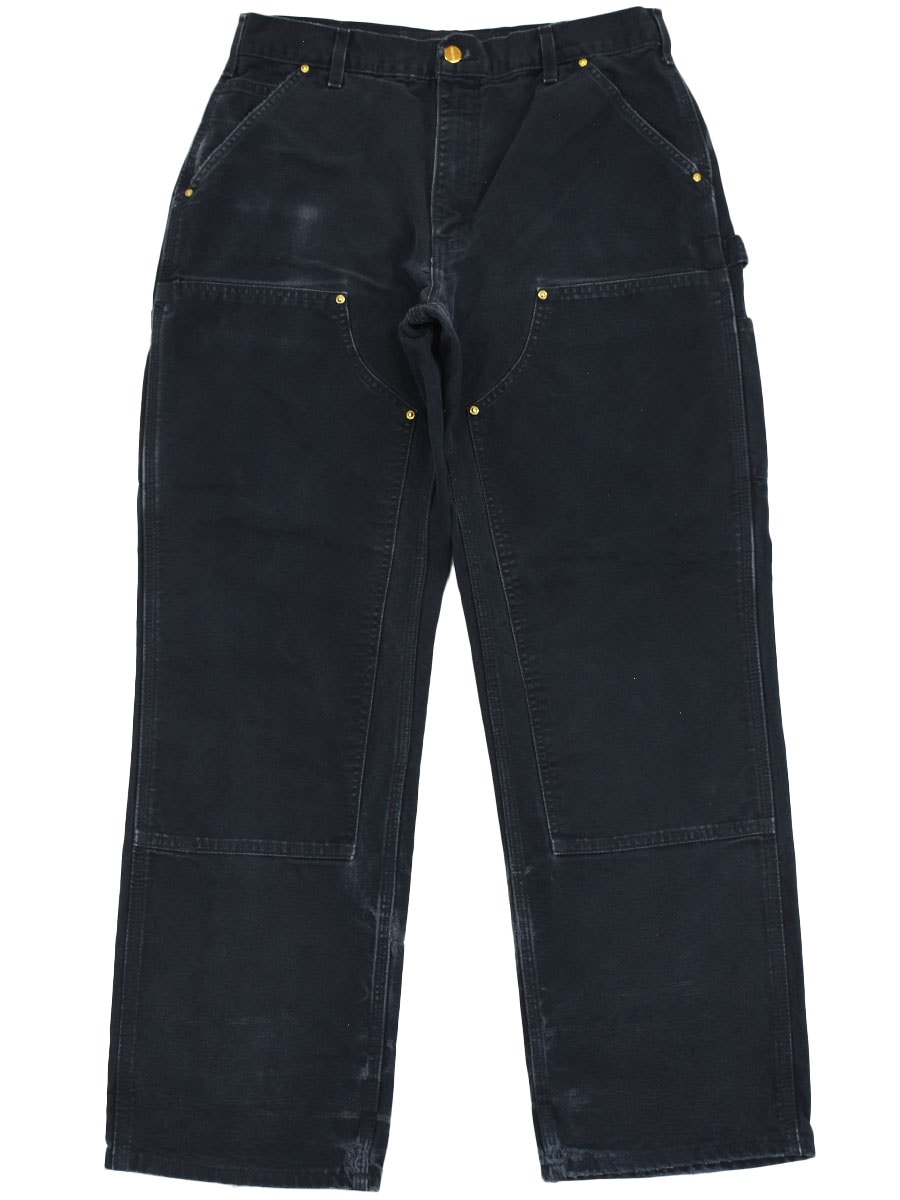 USA製 カーハート ダブルニー ダックペインターパンツ ブラック 表記