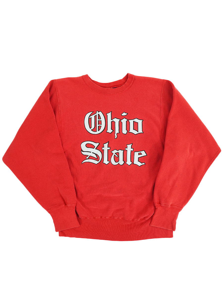 80's リバースウィーブ ''Ohio State'' 赤 実寸(ML位) | すべての商品