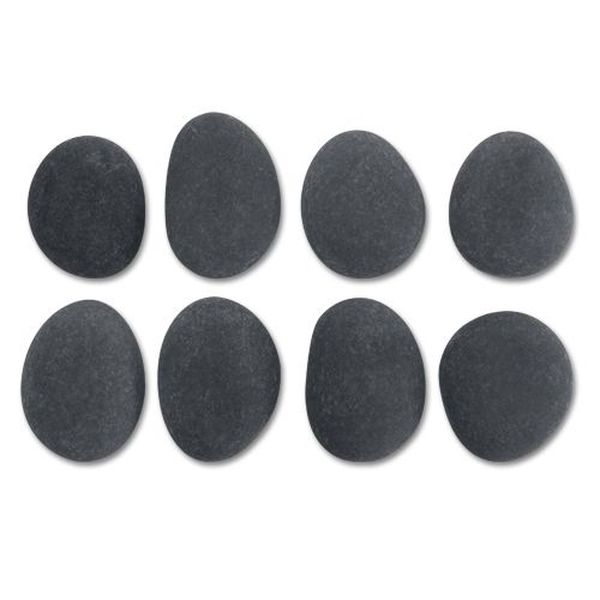 ホットストーン 身体用玄武岩(大)8個セット(アリゾナ)(約6-9cm 厚み