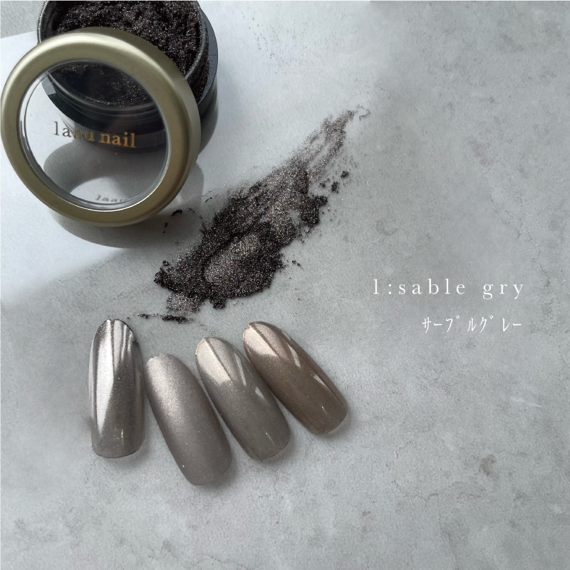 laau nail original gracieux mirror sable grey | BRAND,laau nail