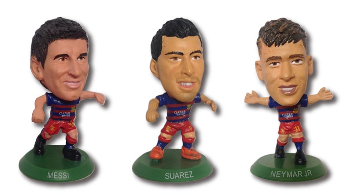 FCバルセロナ サッカースタッツ MSNセット（メッシ、スアレス