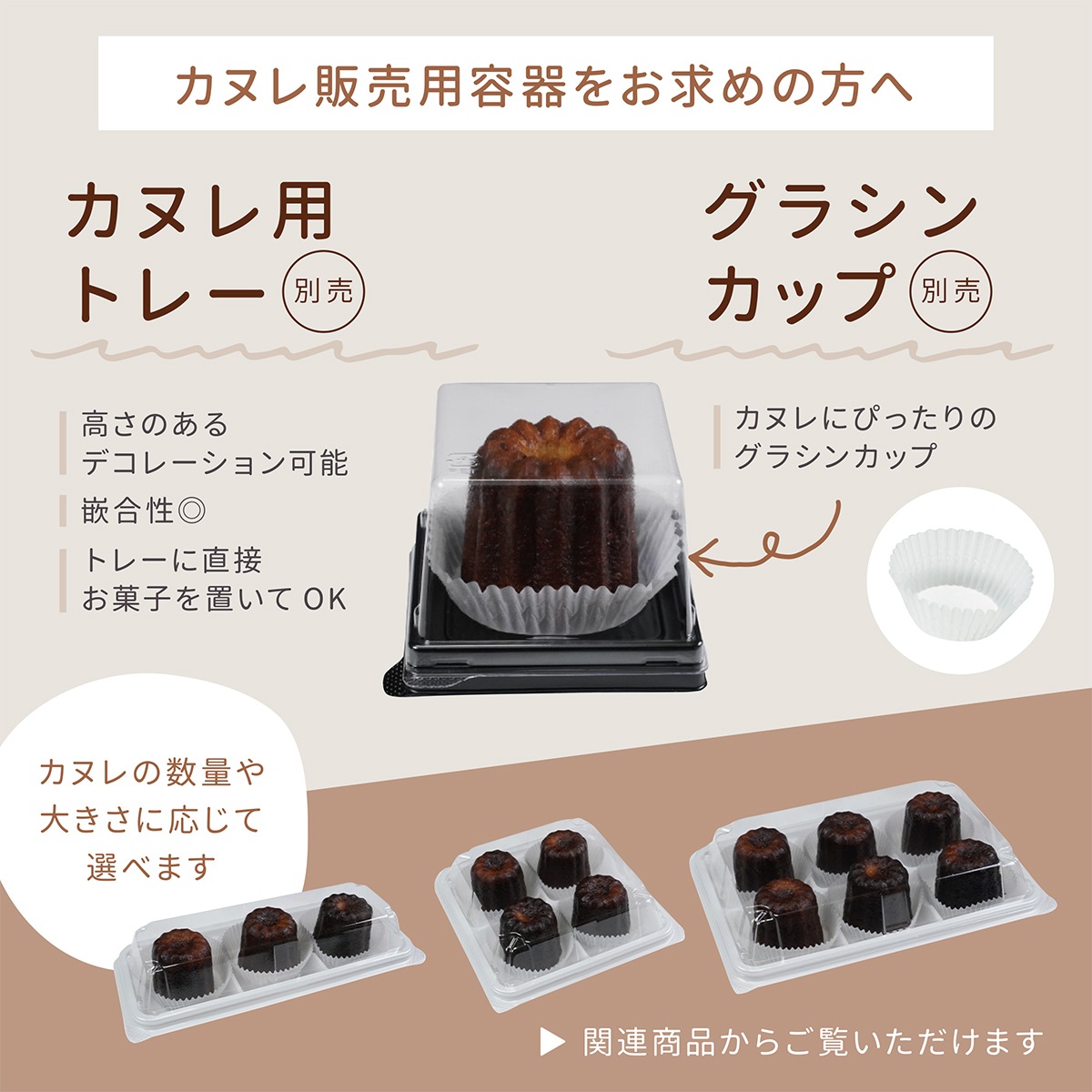 カヌレ型 テフロン加工 20個入 KGP019-20 | 型・道具,型,カヌレ型