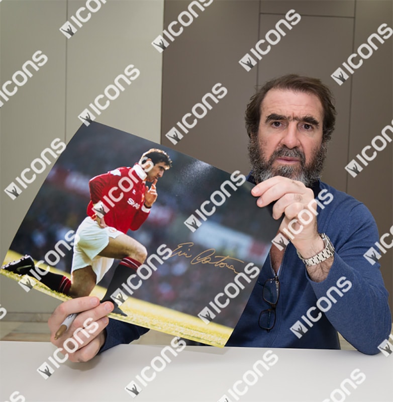 エリック・カントナ 直筆サイン入りフォト マンチェスター