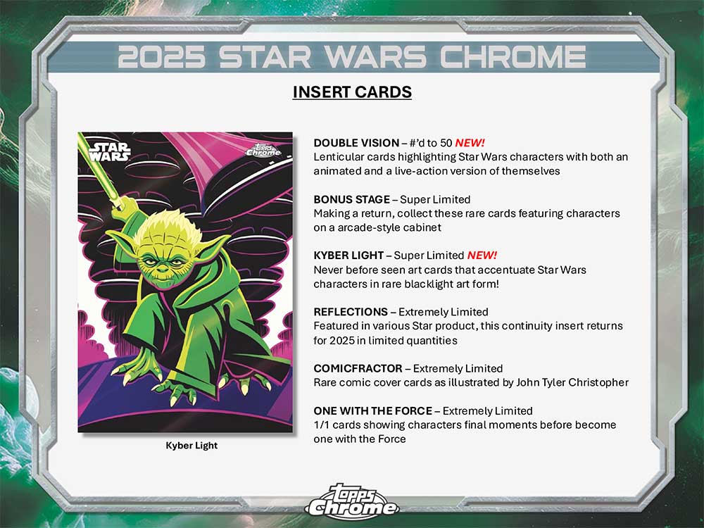 スター・ウォーズ Topps 2025 Star Wars Chrome Hobby Box 8/22入荷