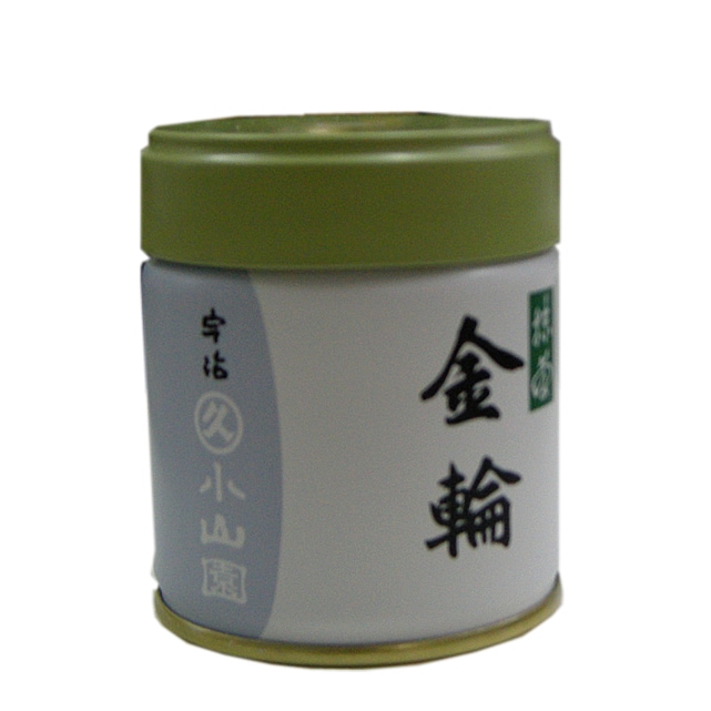 お濃茶に金輪（きんりん）100g缶：丸久小山園の抹茶 | 抹茶・抹茶入り