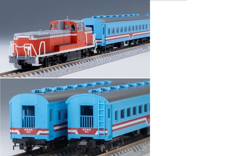 在庫〉樽見鉄道 客車列車 TDE10-3 オハフ500 樽見色 3両セット【26%OFF