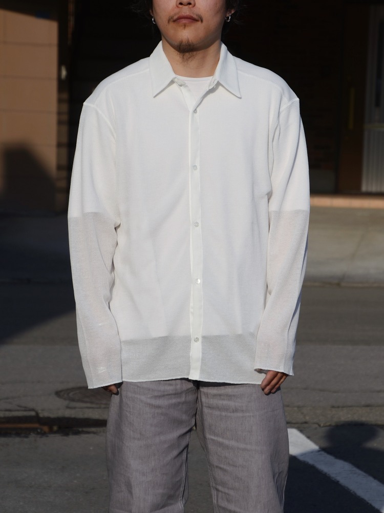 25SS】 seya. セヤ MESH SHIRT (WHITE) TK07210J23の通販